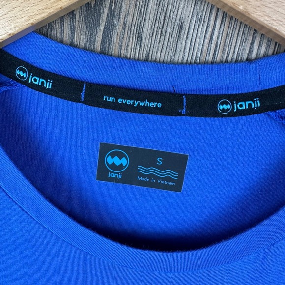 Janji Run Everywhere Royal Blue T-Shirt Men Size Small Athletic Performance Top - Picture 4 of 6